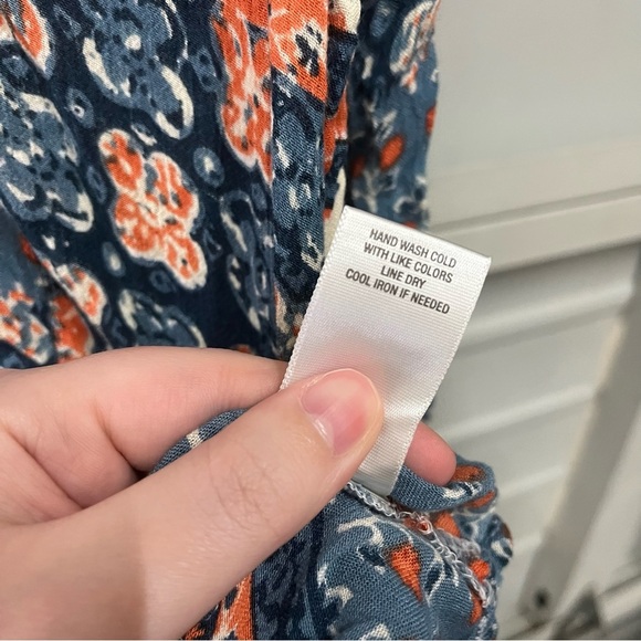 Dress barn Caravan Patchwork print button down shirt XL - Picture 5 of 6